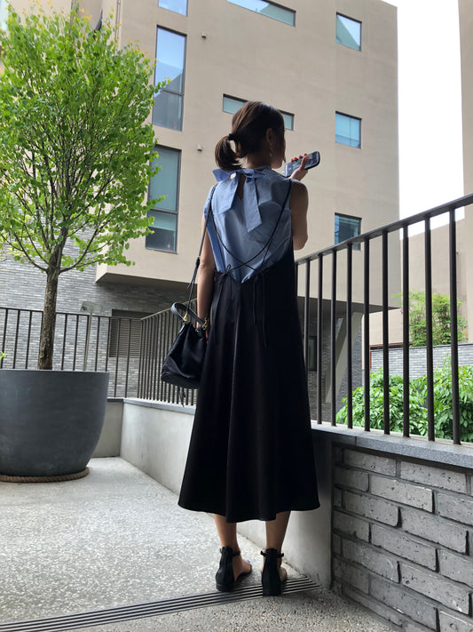 THE SATIN LONG DRESS