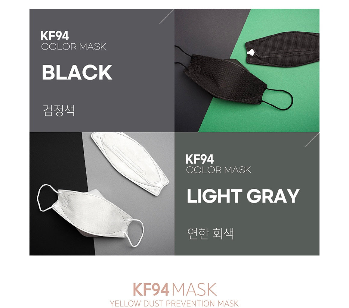 PREMIUM KF94 MASK (Gray, Black)